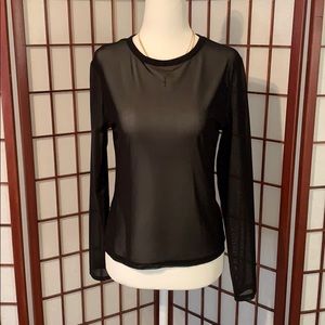 Sheer black long sleeve